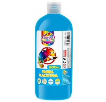 FARBA PLAKATOWA 500 ML NIEBIESKA JASNA SWEET