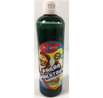 FARBA PLAKATOWA 500 ML ZIELONA CIEMNA INSPIRIA