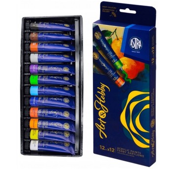 FARBY AKRYLOWE 12 KOL 20ML ASTRA