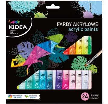 FARBY AKRYLOWE 24 KOLORY KIDEA