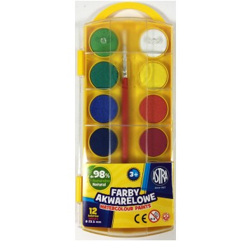 FARBY AKWARELOWE 12KOL. ASTRA