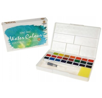 FARBY AKWARELOWE 24 KOL. W KASETCE