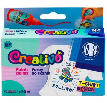 FARBY DO TKANIN 5 KOL 20 ML ASTRA