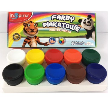 FARBY PLAKATOWE 10 KOL INSPIRIA