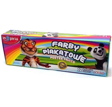 FARBY PLAKATOWE 12KOL. INSPIRIA