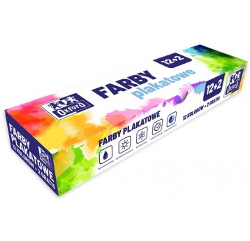 FARBY PLAKATOWE 14 KOL 20ML OXFORD