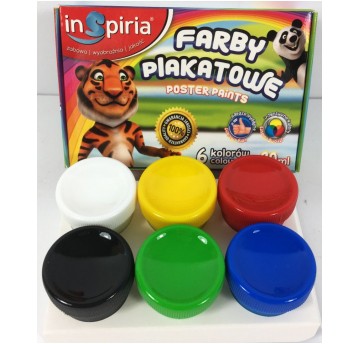 FARBY PLAKATOWE 6 KOL INSPIRIA