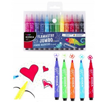 FLAMASTRY 12 KOL JUMBO KIDEA