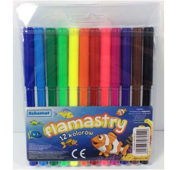 FLAMASTRY 12 KOL. SCHEMAT