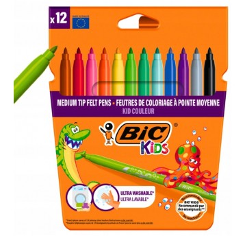 FLAMASTRY 12 KOLORÓW KIDS COULEUR BIC