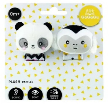 GAGAGU GRZCHOTKI NA RĄCZKI MAŁPA I PANDA