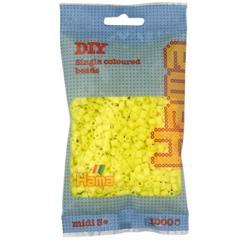 HAMA MIDI KORALIKI W WORECZKU 1000 SZT ŻÓŁTE