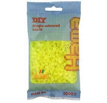 HAMA MIDI KORALIKI W WORECZKU 1000 SZT ŻÓŁTE PRZEZ