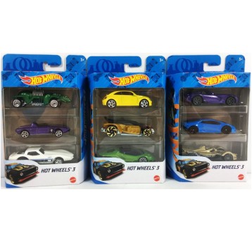 HOT WHEELS ZESTAW TRZECH SAMOCHODÓW