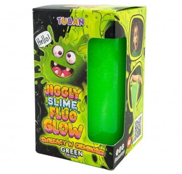 JIGGLY SLIME FLUO GLOW ZIELONY 430G TUBAN