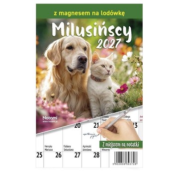 KALENDARZ 2027 Z MAGNESEM MILUSIŃSCY