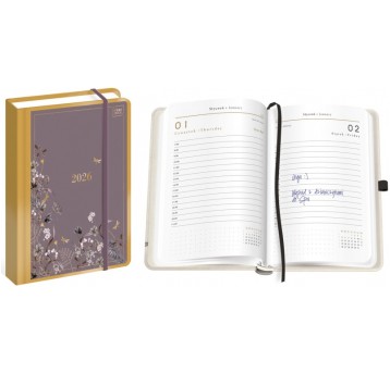 KALENDARZ KSIĄŻKOWY A5 384K METALLIC SATIN