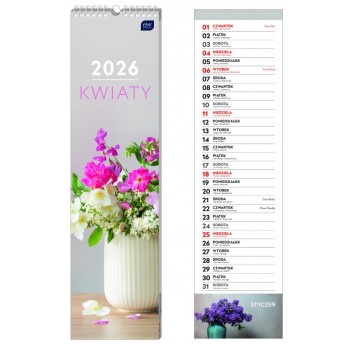 KALENDARZ PASKOWY 13,5X50CM KWIATY