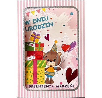 KARNET GM-1392 W DNIU URODZIN PRZEST. ARMIN STYLE