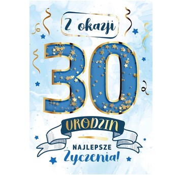 KARNET KF12 W DNIU 30 URODZIN KONFETTI ARMIN STYLE
