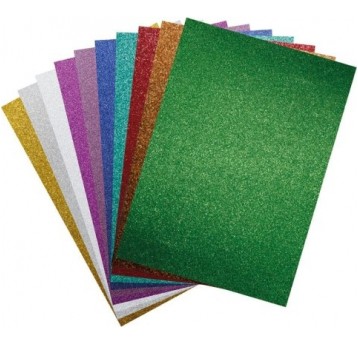 KARTON BROKATOWY A4 250G 10 KOL.