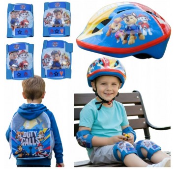 KASK I OCHRANIACZE W PLECAKU PSI PATROL