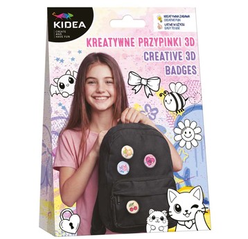 KIDEA KREATYWNE PRZYPINKI 3D
