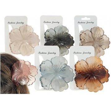 KLAMRA DO WŁOSÓW KWIAT PRZEZROCZYSTY