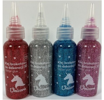 KLEJ BROKATOWY 3D 50ML UNICORN
