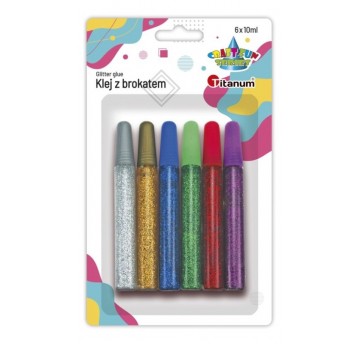 KLEJ Z BROKATEM 6KOL. X 10 ML