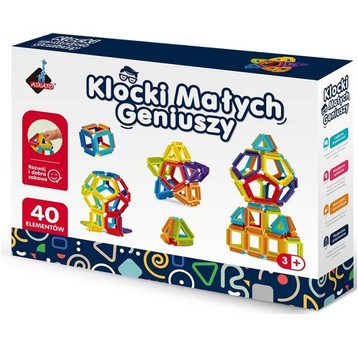 KLOCKI MAŁYCH GENIUSZY GEOM. SZCZOTKI 40 EL ASKATO