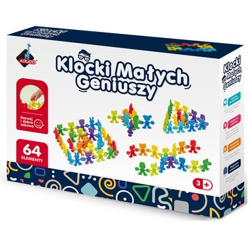 KLOCKI MAŁYCH GENIUSZY LICZMANY 64 EL. - ASKATO