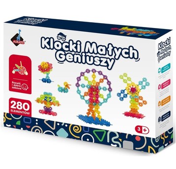KLOCKI MAŁYCH GENIUSZY ŚNIEŻYNKI 280 EL. - ASKATO