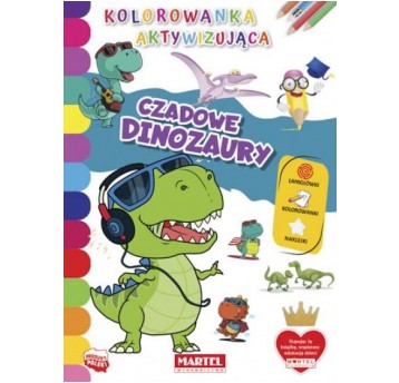 KOLOROWANKA AKTYWIZUJĄCA CZADOWE DINOZAURY