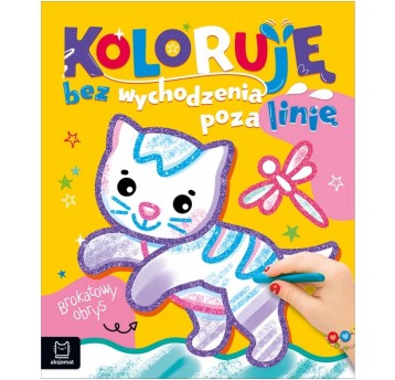 KOLOROWANKA BROKATOWY OBRYS KOTEK AKSJOMAT