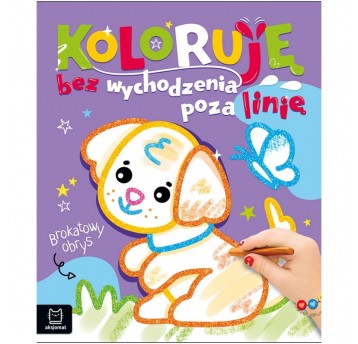 KOLOROWANKA BROKATOWY OBRYS PIESEK AKSJOMAT
