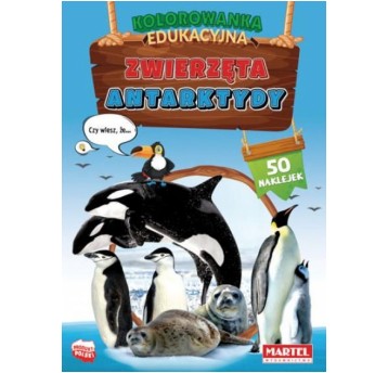 KOLOROWANKA EDUKACYJNA ZWIERZĘTA ANTARKTYDY
