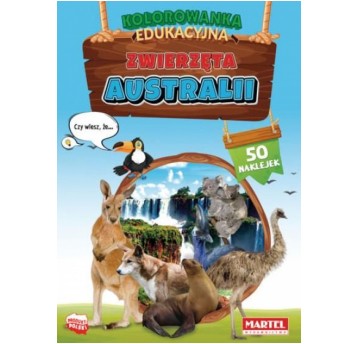 KOLOROWANKA EDUKACYJNA ZWIERZĘTA AUSTRALII