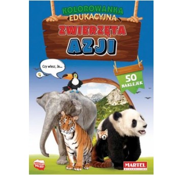 KOLOROWANKA EDUKACYJNA ZWIERZĘTA AZJI