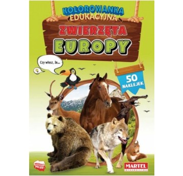 KOLOROWANKA EDUKACYJNA ZWIERZĘTA EUROPY