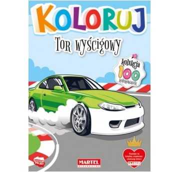KOLOROWANKA KOLEKCJA KOLORUJ TOR WYŚCIGOWY MARTEL