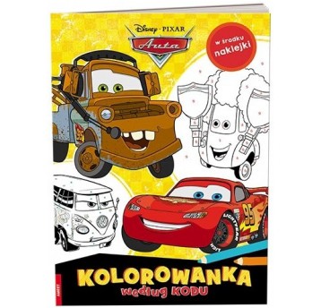 KOLOROWANKA WEDŁUG KODU AUTA PIXAR