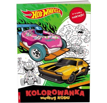 KOLOROWANKA WEDŁUG KODU HOT WHEELS