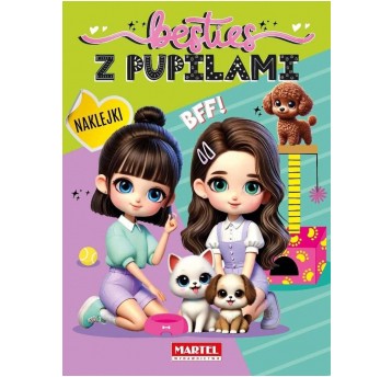 KOLOROWANKA Z NAKLEJKAMI BESTIES MARTEL