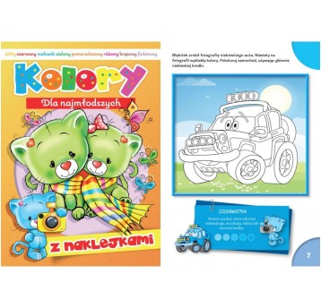 KOLOROWANKA Z NAKLEJKAMI KOLORY MD