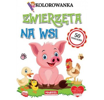 KOLOROWANKA Z NAKLEJKAMI NA WSI MARTEL
