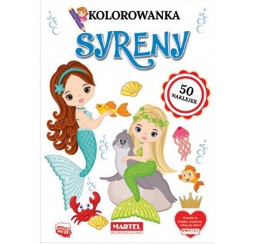 KOLOROWANKA Z NAKLEJKAMI SYRENY MARTEL