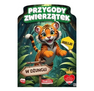 KOLOROWANKA Z NAKLEJKAMI W DŻUNGLI MARTEL