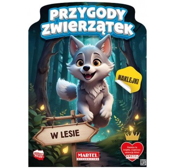 KOLOROWANKA Z NAKLEJKAMI W LESIE MARTEL