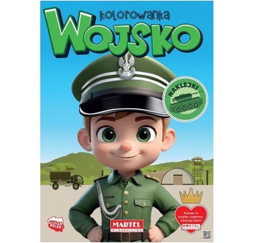 KOLOROWANKA Z NAKLEJKAMI WOJSKO MARTEL